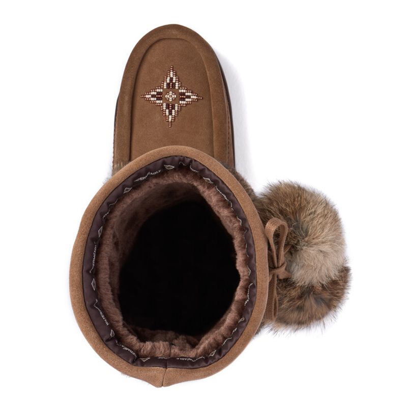 Manitobah- WP snowy owl suede mukluk oak