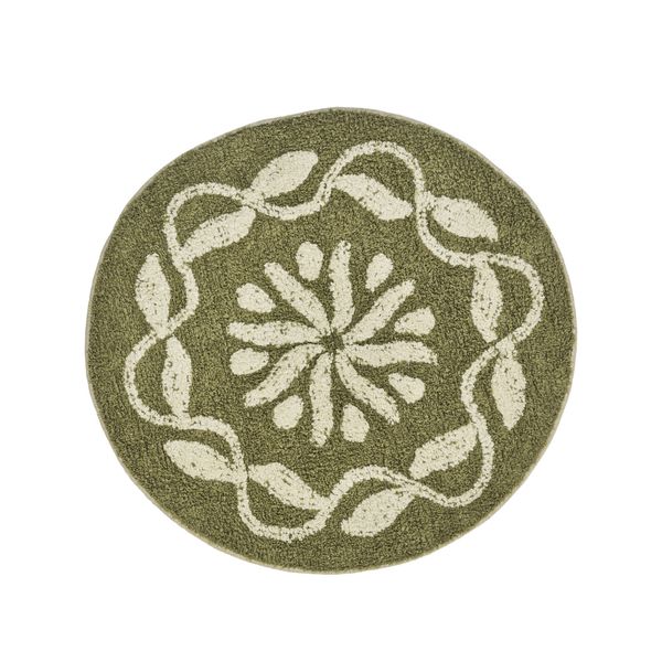 Madam stoltz- Rund baderomsmatte i bomull